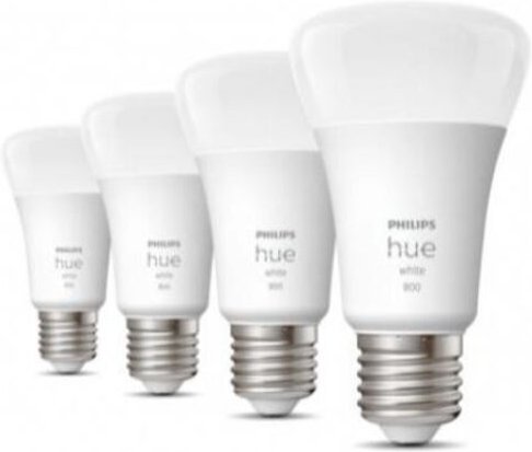 Thumbnail - Philips Hue - weiss 4 led glÜhbirnen a60 e27 9w 929001821625 31914100