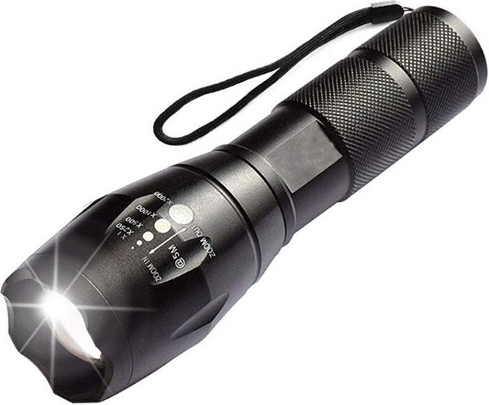 Hochleistungs-LED-Taschenlampen-Set mit wiederaufladbaren 18650-Batterien, taktische Taschenlampe mit USB-Ladegerät