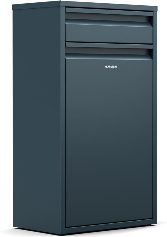 Klarstein Single-Compartment Mülleimer 50L - Edelstahl Abfalleimer Küche Mit Schublade, Wandmontage & Geruchsverschluss,...