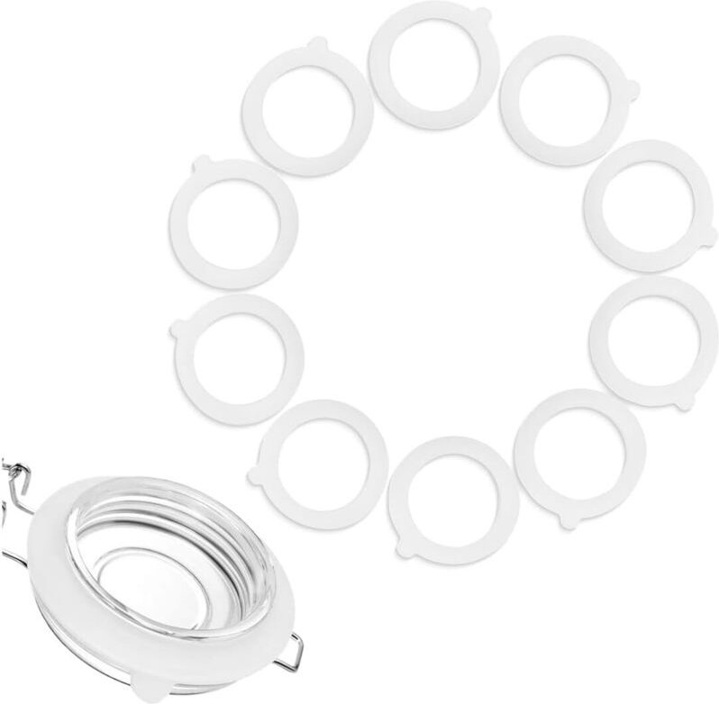 CCYKXA 10 Silikon-Glasdichtungen, austauschbare Glasdichtungen, universelle Silikon-Glasdichtungen, geeignet für Glasbeh...