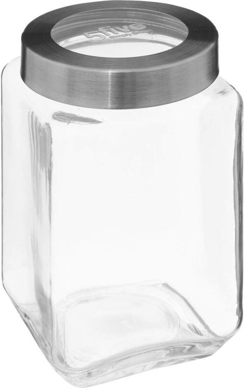 5five Simply Smart - Einmachglas glas deckel kontur stahl miro 1,6l - 5five