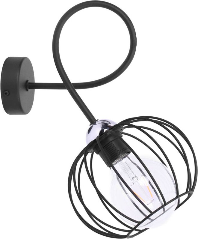 Loft Wire LED-Wandleuchte, Chrom E27