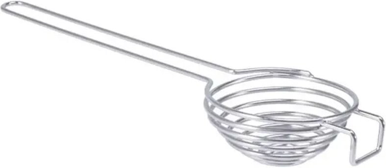 Neuer tragbarer Eiertrenner aus Edelstahl, spiralförmig, mit langem Griff, Küchenhelfer, 1 Stück