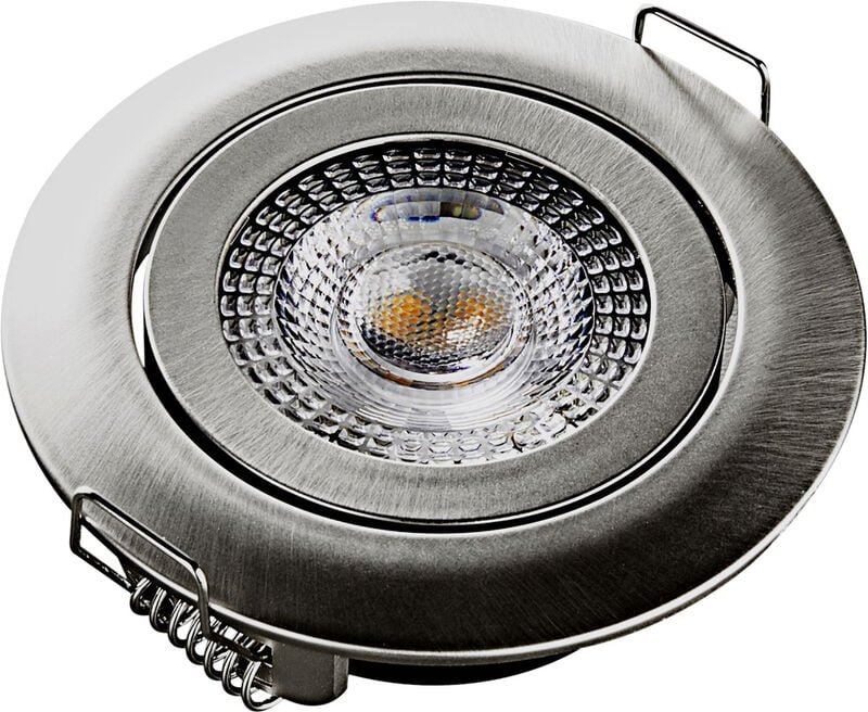 Heitronic - 500666 DL7202 LED-Einbauleuchte led led fest eingebaut 5 w Silber