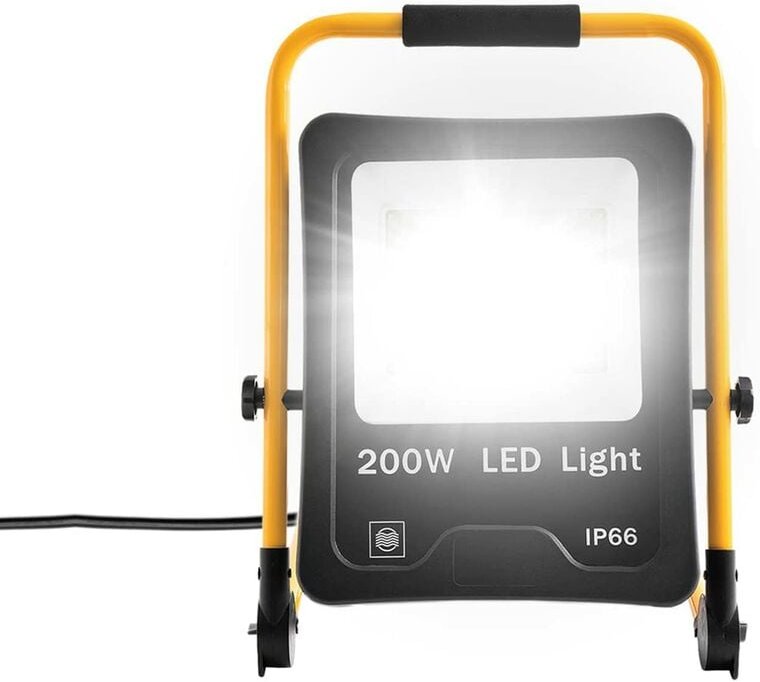 Led Baustrahler Baulampe Flutlicht Arbeitsleuchte Fluter Floodlight inkl. Standgestell und Netzkabel für Innen-und Außen...