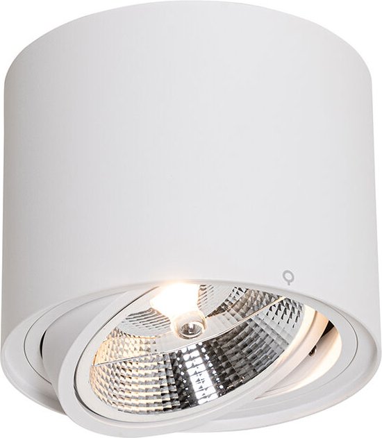 Moderner Deckenstrahler weiß dreh- und neigbar AR111 - Rondoo Up
