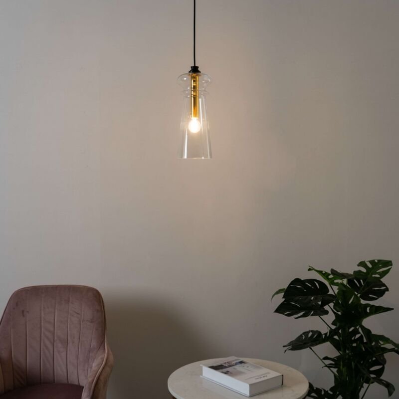 Pendelleuchte aus Glasfackel - Vantaa