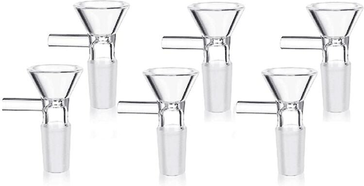 6-teilige Schüssel – Klarglastrichter, wissenschaftlicher kleiner Glastrichter (14 mm/ 0,56 Zoll)