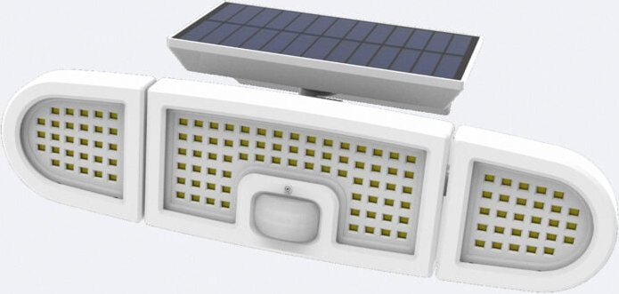 Led Flutlicht Solar 7W ip mit PIR-Bewegungssensor und Dämmerungssensor 6000K - 6500K Ja Weiß Kaltweiß
