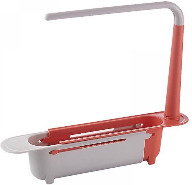 BEBUSINGOTO Verstellbares Spülbecken-Aufbewahrungsregal – Teleskop-Spülbecken-Aufbewahrungsregal, Spülbecken-Organizer, ...