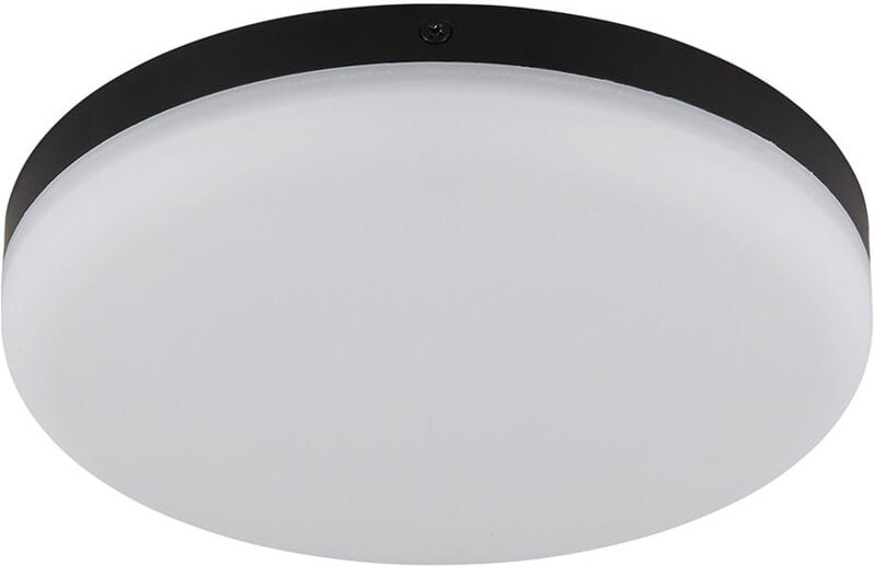 Globo - Deckenlampe Deckenleuchte led Wohnzimmerlampe rund Flurleuchte schwarz d 12 cm