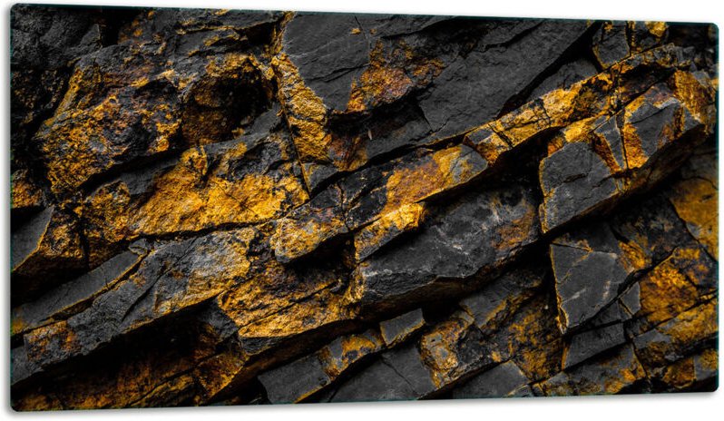 Glasschild Schneidebrett 52x30 Rock