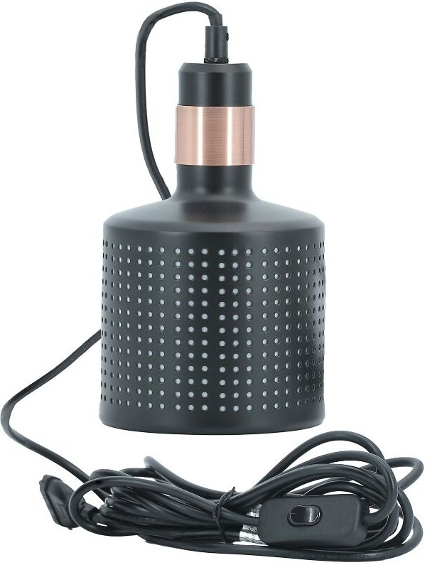 Vega E27 Lampenschirm Schwarz, Lampenschirm Metall, Venso Pflanzenlampe, E27 Pflanzenlampe, Lampenschirm E27, Tageslicht...