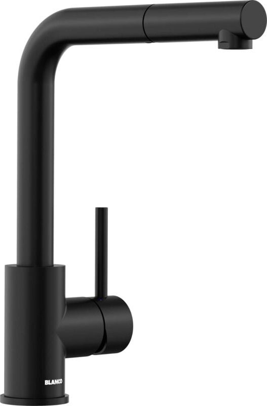 Mila s - Küchenarmatur mit ausziehbarem Auslauf, schwarz matt 526660 - Blanco