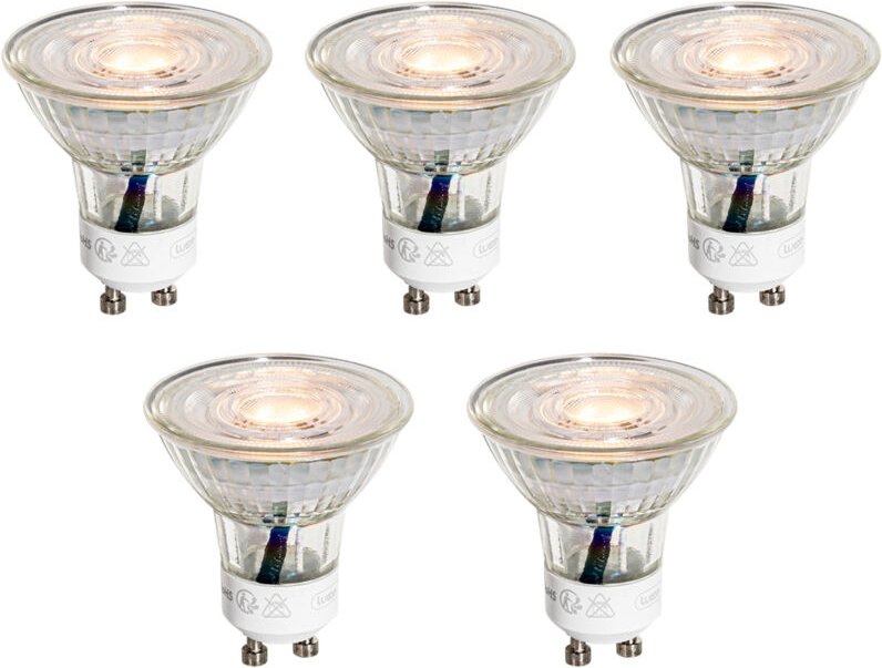 5er-Set GU10 50mm LED-Glühbirnen Klar 3W 200 lm 2200K