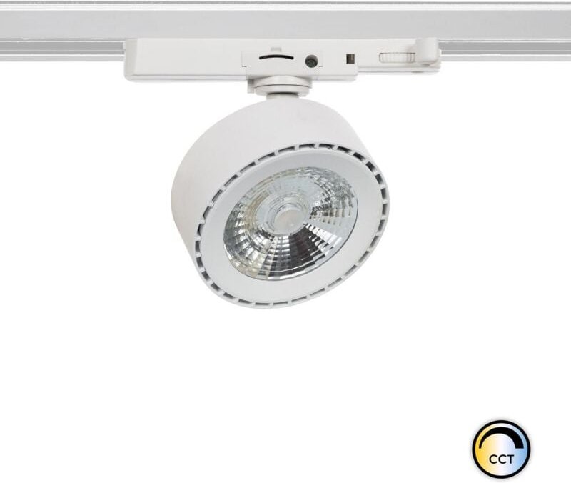 Efectoled - 3-Phasenstromschiene LED-Strahler 20W Onuba cct Weiss Wählbar (Warm-Neutral-Kalt)