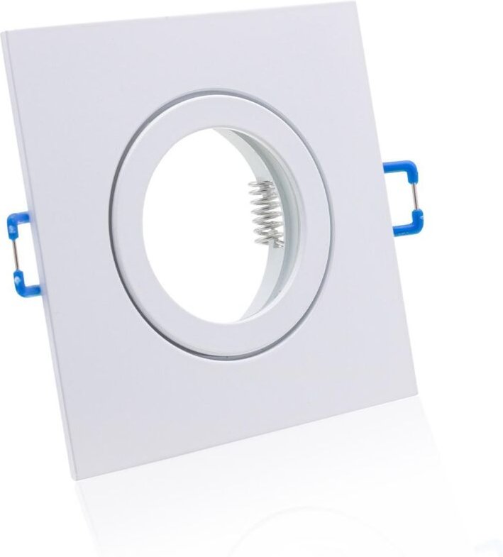 Einbaustrahler Rahmen eckig weiß starr IP44 Feuchtraum Klickverschluss