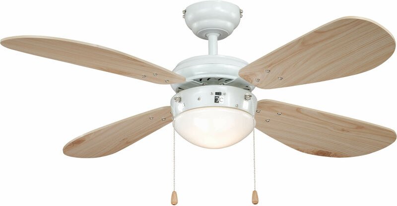 Deckenventilator Classic 105 cm Weiß / Kiefer
