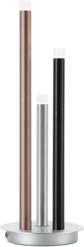 Lampe Cembalo led Tischleuchte 3flg alu/schwarz/braun 3x 4W led integriert, 385lm, 3000K In 3 Stufen über Schnurzwischen...