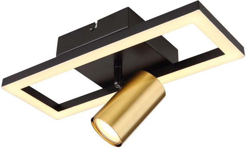 Globo Lighting - Deckenleuchte Wohnzimmerleuchte Deckenlampe led Lampe Metall Messing b 13 cm