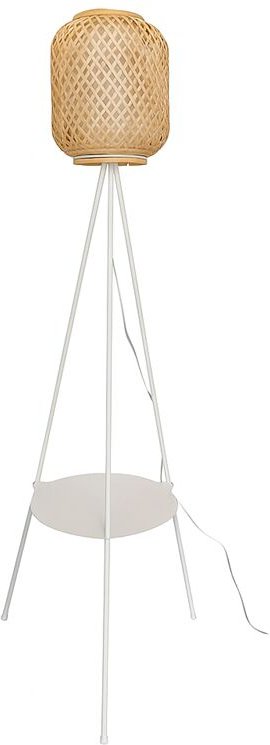 Barcelona Led - Stehleuchte aus Bambus mit eingebautem Tisch 'orson'.