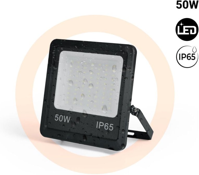 LED-Außenstrahler - 50W - Schwarz - IP65