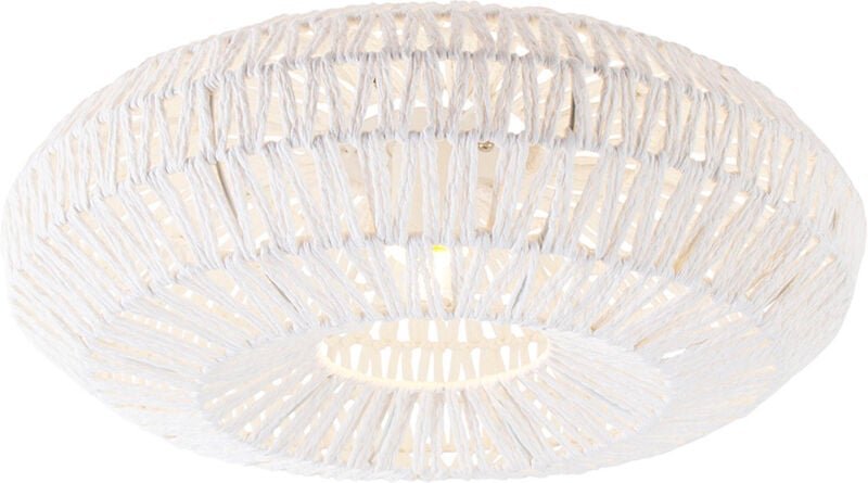 Schicke Retro-Deckenleuchte weiß inkl. wlan A60 - Lina