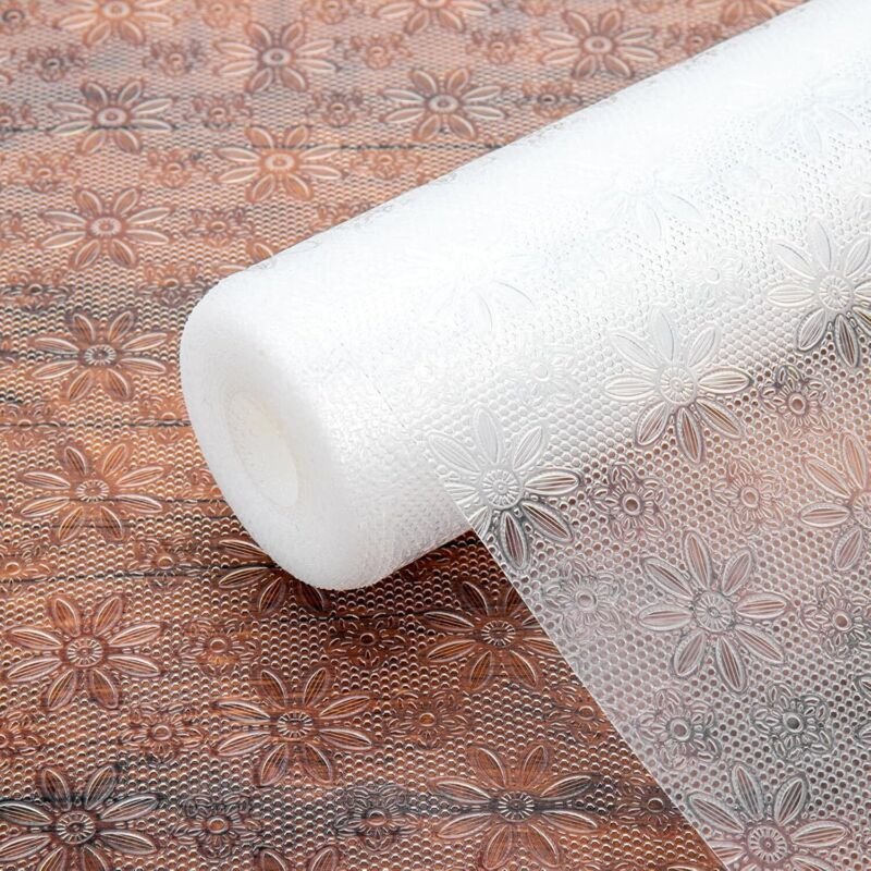 Schubladeneinlage, 45 x 500 cm, rutschfeste EVA-Küchenmatte, Schubladenschutz für Regale, Schränke, Schubladen, Kühlschr...