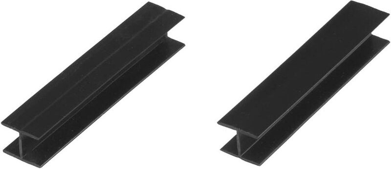 Verbinder Sockelblende Sockelleiste für Einbauküche 150mm Höhe schwarz Hochglanz - HBK15 - Holzbrink