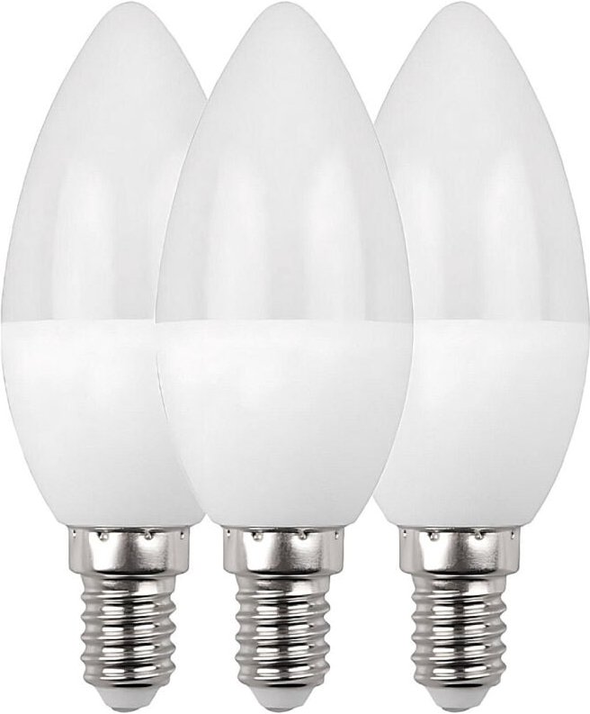7hsevenon - 3er-Pack LED-Kerzenlampen E14, 6 w, entspricht 40 w, 470 lm, 15000 Std. Primer Leader