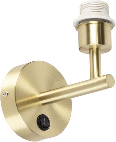 Wandleuchte Gold mit Schalter 1 Licht - Combi