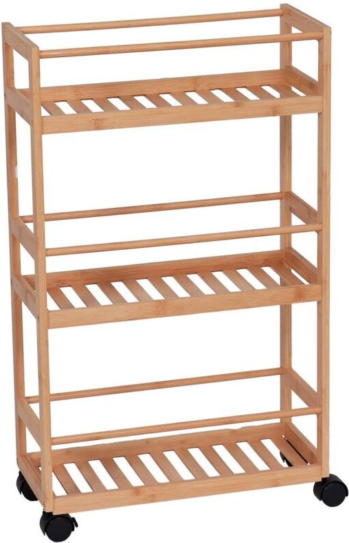 Desserte auf rollen bambus 3 regale - bambus Tendance