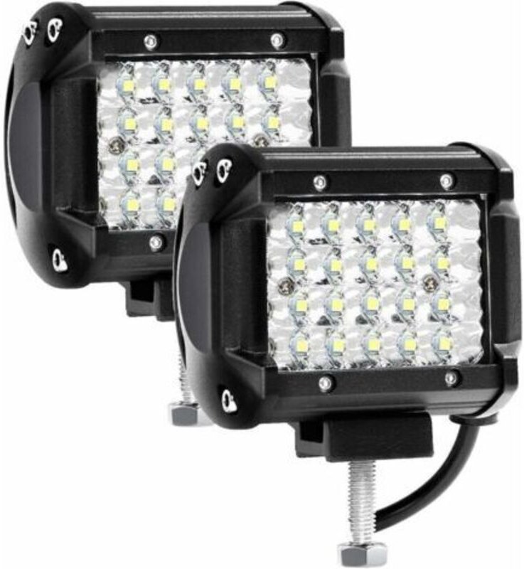 12V 300W 4-Zoll LED-Arbeitsleuchte, 72W LED-Autoscheinwerfer, IP67 wasserdicht, Flutlicht, 27.000lm LED-Nebelscheinwerfe...