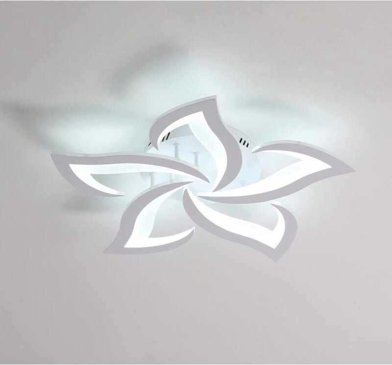 LED-Deckenleuchte, Moderne Deckenlampe 60W 4500LM, Moderne Blütenblatt-Deckenleuchte für Wohnzimmer, Küche, Schlafzimmer...