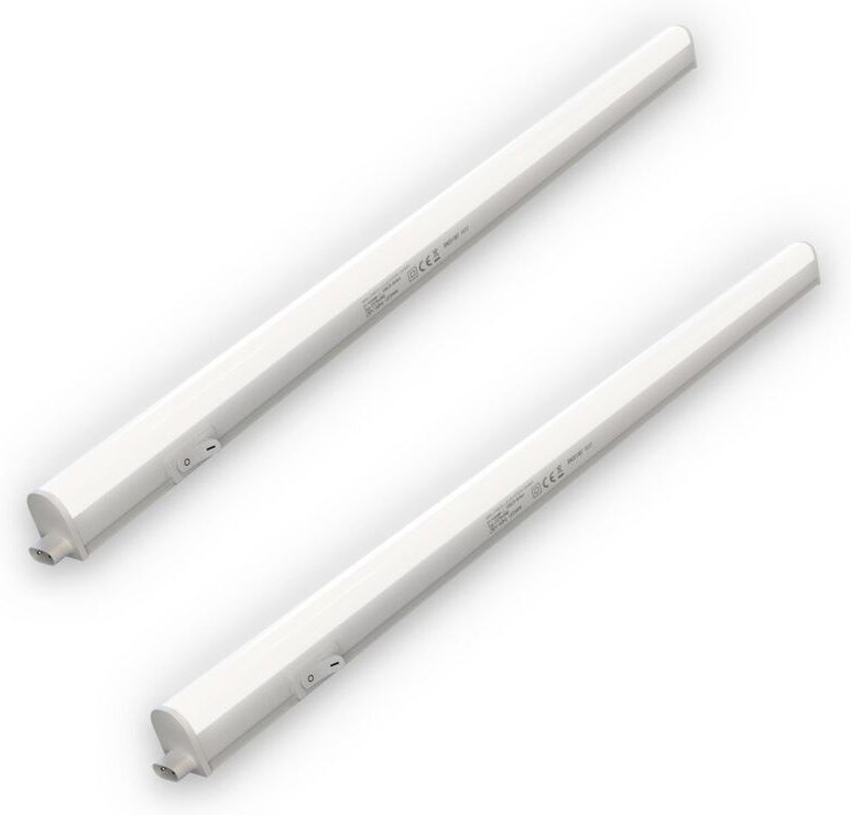 Briloner - 2 x led Unterbauleuchte Unterbaulampe 58,5cm Küche Lichtleiste 8W 800lm Weiß