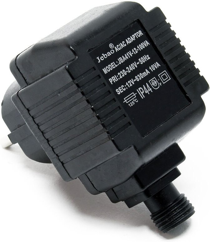 SunSun Netzteil JBA41V-12-100VA 12 v 830 mA, 2-poliger Netzadapter mit Niedervolt-Stecksystem, Transformator IP44 für Te...