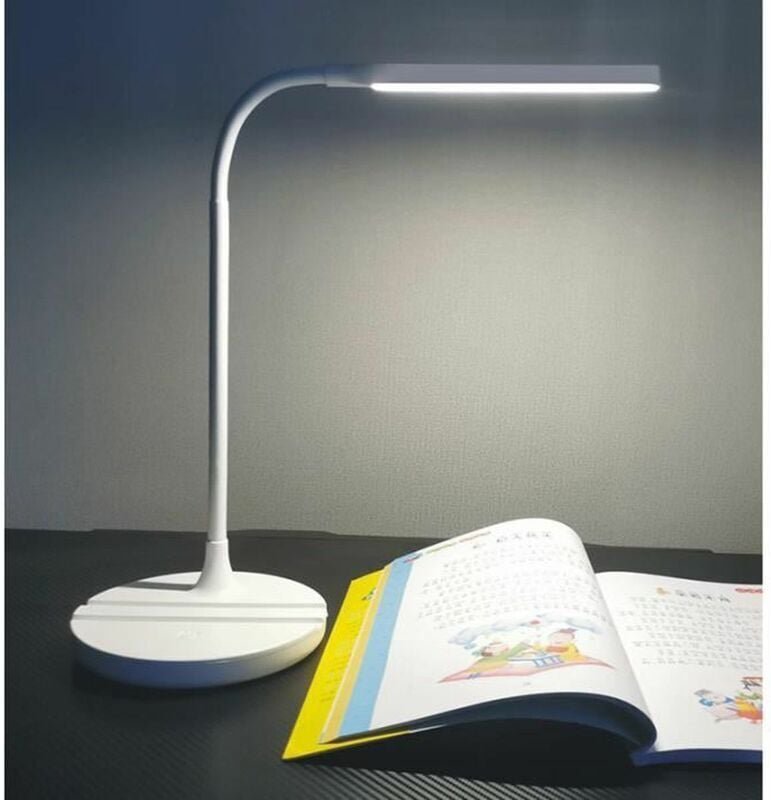 Tischlampe, kabellose Schreibtischlampe mit Augenschutz, wiederaufladbar, mobiles Büro, EU-Plug-in-Ladefunktion, Dual-Us...