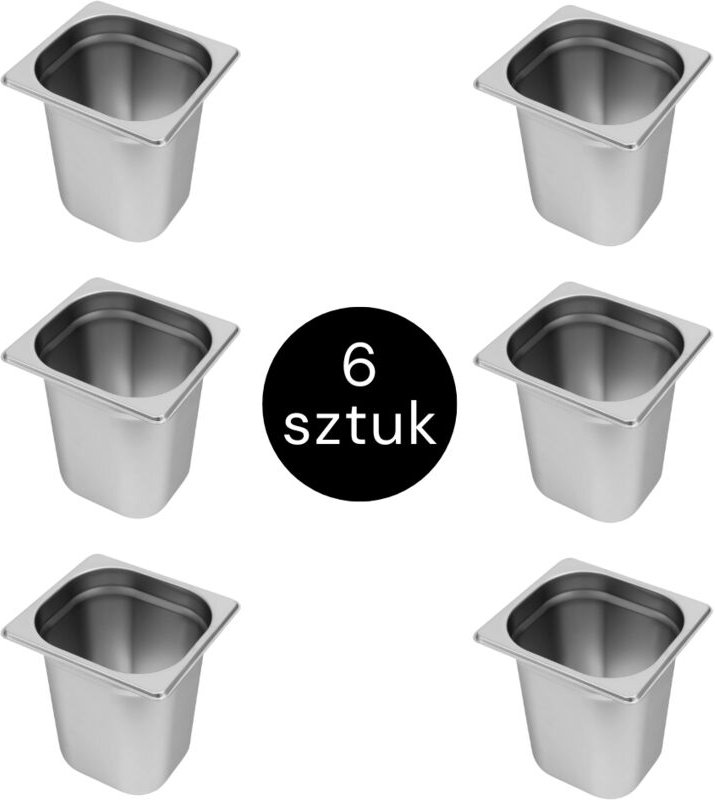 GN-Container Mega-M 1/6 176x162x200 (6er-Set) N