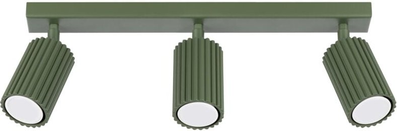 Karbon Minimalistische Strahlerleiste 3 Licht Olivgrün - Sollux