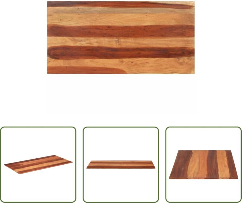 Massivholz Tischplatte - Tischplatte Massivholz Palisander 15-16 mm 60×120 cm