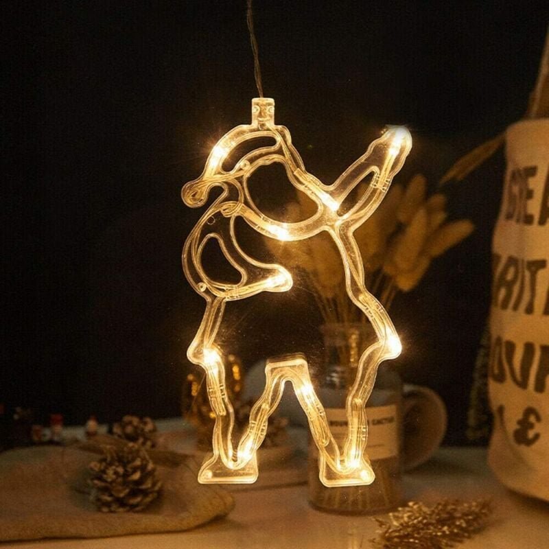 Sonstige Weihnachtsdekorationen, Weihnachtsschmuck, LED-Lichter, Weihnachtsbaumzubehör, Glasaufkleber-Shop, Szenendekora...