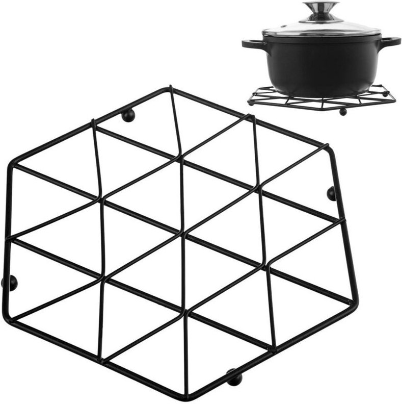 Thumbnail - Black metal mat for hot pots and pans