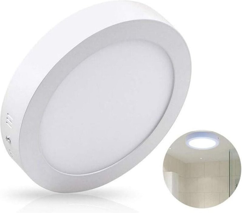 Trade Shop Traesio - Trade Shop - Deckenstrahler Panel Decke Led Kaltes Licht 12W Quadratisch Rund - Rund