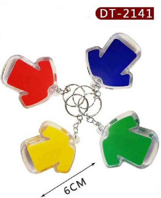 Trade Shop Traesio - Trade Shop - set 4 räume mini torrcia led portachiavi as calcium knive DT-2141 -