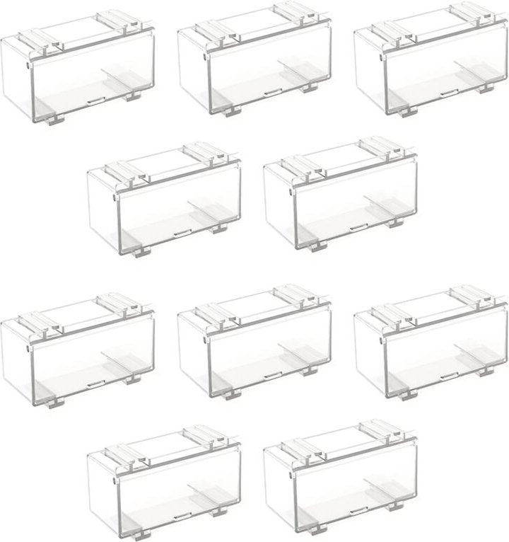 10 StüCk Transparente Acryl-Vitrine für Autoform, , Automodell-Vitrine, MaßStab, Rad-Vitrine A