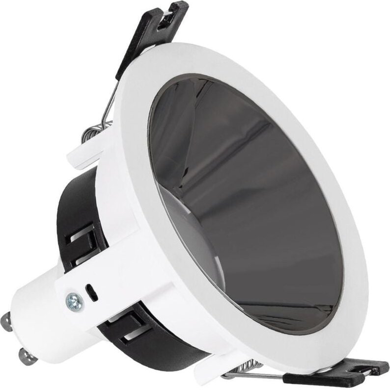 Downlight Einbaustrahler Konisch GU10 6W Schnitt Ø 75mm PC Verzinkt No Flicker 4000K Schwarz Neutralweiß