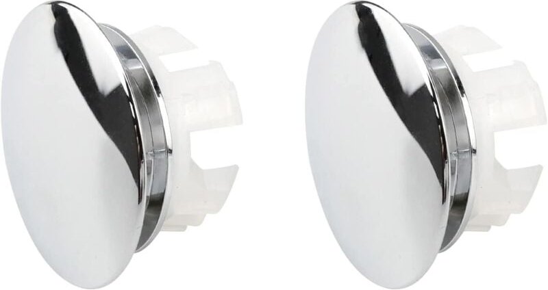 Stück Spülbeckenabdeckung, Überlaufstopfen aus Edelstahl, runde Überlaufabdeckung, Spülbecken-Überlaufstopfen für dekora...