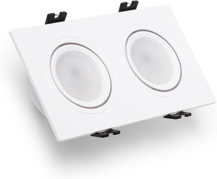 Downlight Einbaustrahler Eckig Schwenkbar GU10 6W Schnitt 75x150 mm PC No Flicker 6000K Weiß Kaltweiß