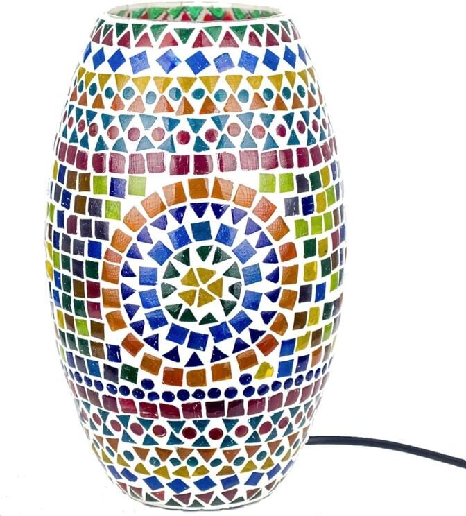 Signes Grimalt Möbel Desktop -Lampe Mosaik -Lampen -Multikolor -Lampen 18x18x30cm 16148