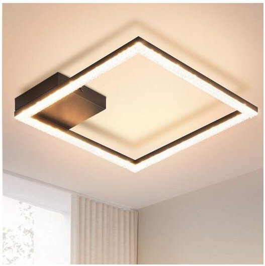 Deckenleuchte Schlafzimmer led Deckenlampe - 12W Schwarz Flurlampe Modern Warmweiß Schlafzimmerlampe Modern Design Decke...